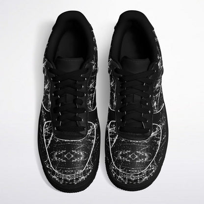 Scratch - Black low causal sneakers Shoes copy