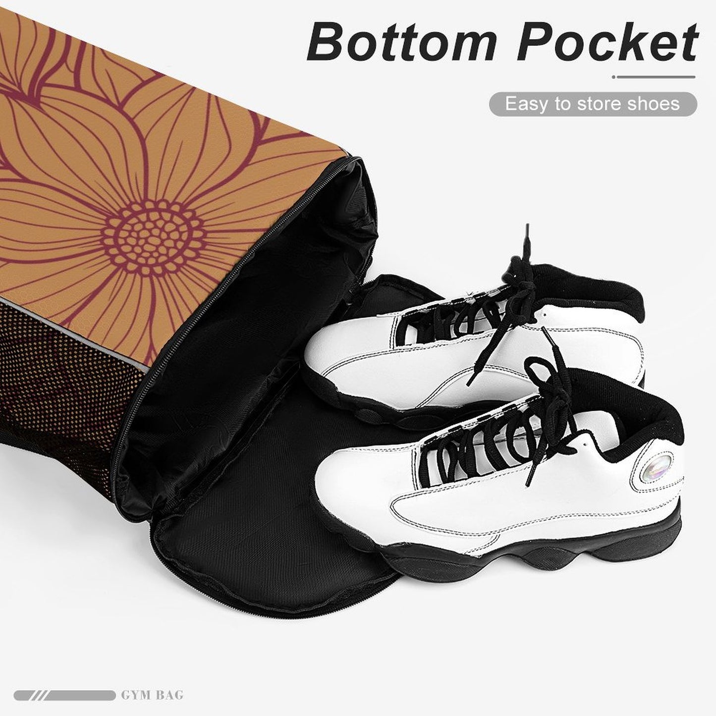 Flower red - sport bag