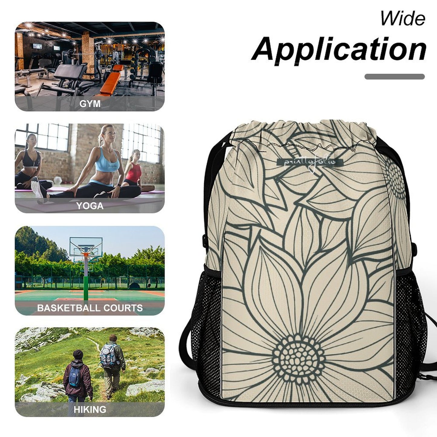 Flower cream - sport bag