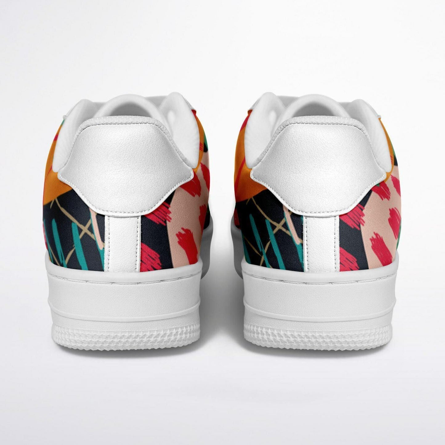 Custom Casual Sneakers | Custom Flex Themed Sneakers | Pu Leather for Men & Women | Casual White Low Sneakers | Unisex Sneakers