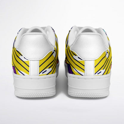 Custom Casual Sneakers | Custom Graffiti Sneakers | Graffiti White Low Top Sneakers | Pu Leather Sneakers for Men & Women