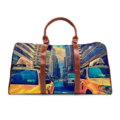 Yellow Taxi New York leather bag.