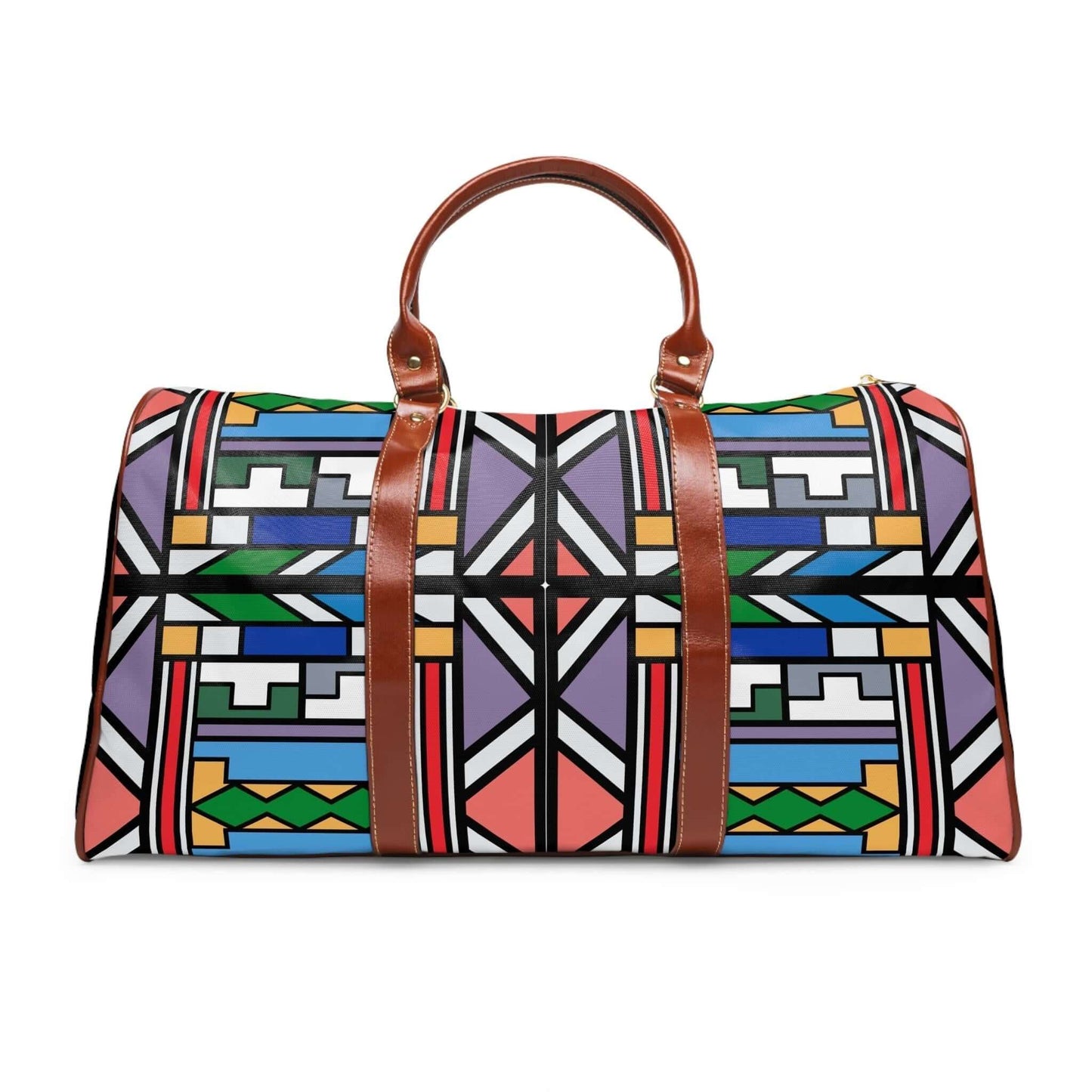The blocks leather bag.