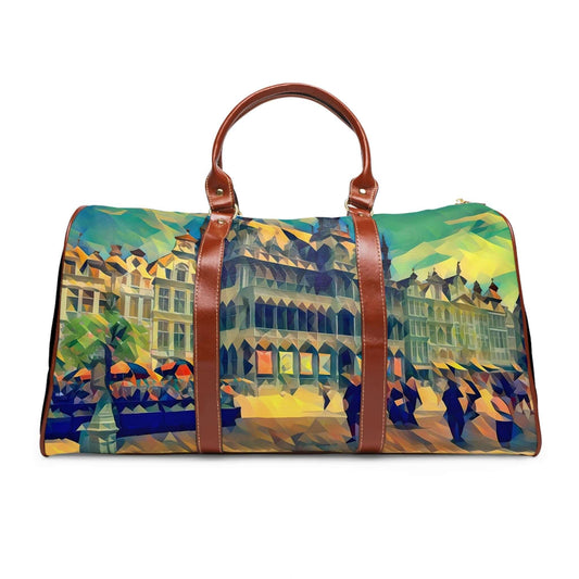 Grand Place Brussel Belgium leather bag.