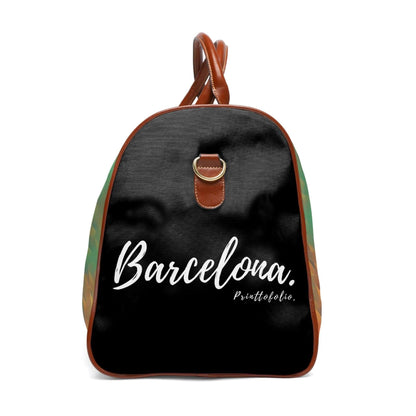 Tibidabo Barcelona leather bag.