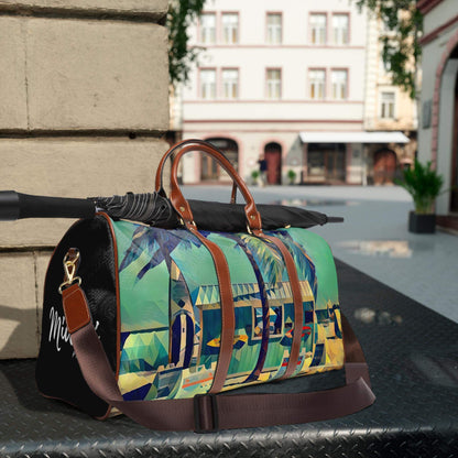 Miami Beach leather bag.
