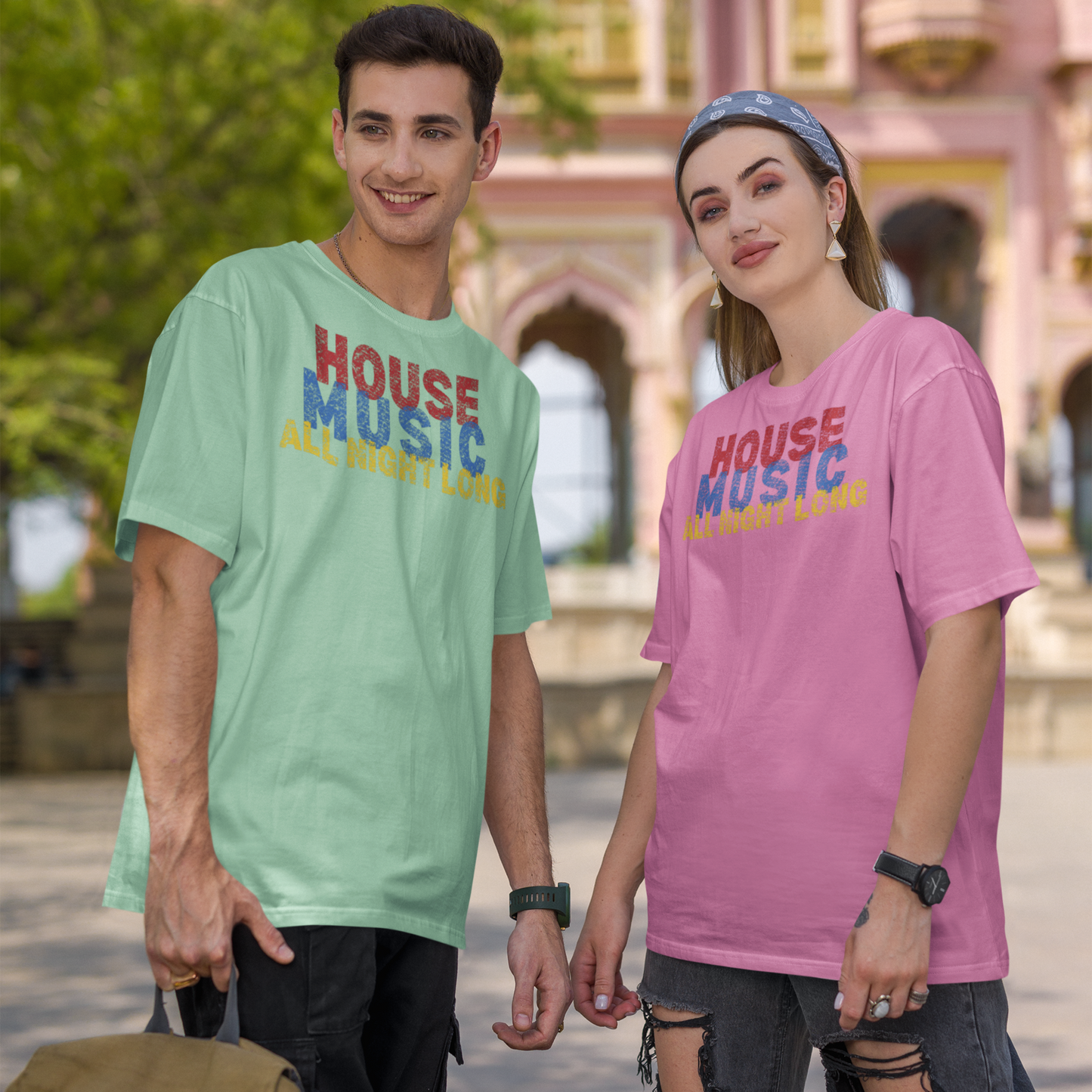 House music - All night long - Unisex Softstyle T-Shirt